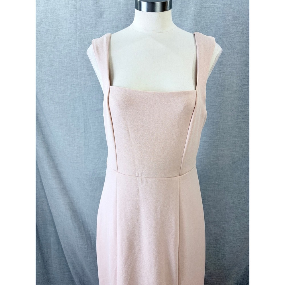 Show Me Your‎ MuMu Blush Paris Gown Square Neck Slip Bridesmaid Prom Dress XL - Picture 4 of 15